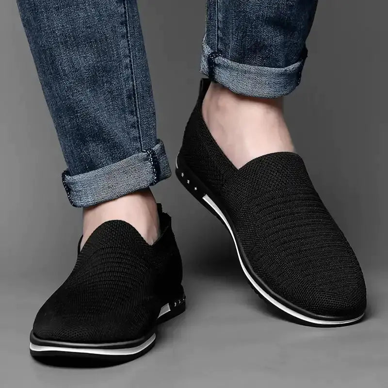 Breathable Mesh Casual Flat Canvas Shoes for Men