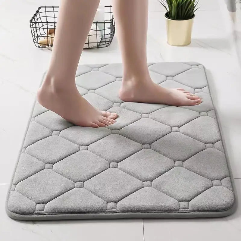Memory Foam Bath Mat - Soft, Quick Dry Rug