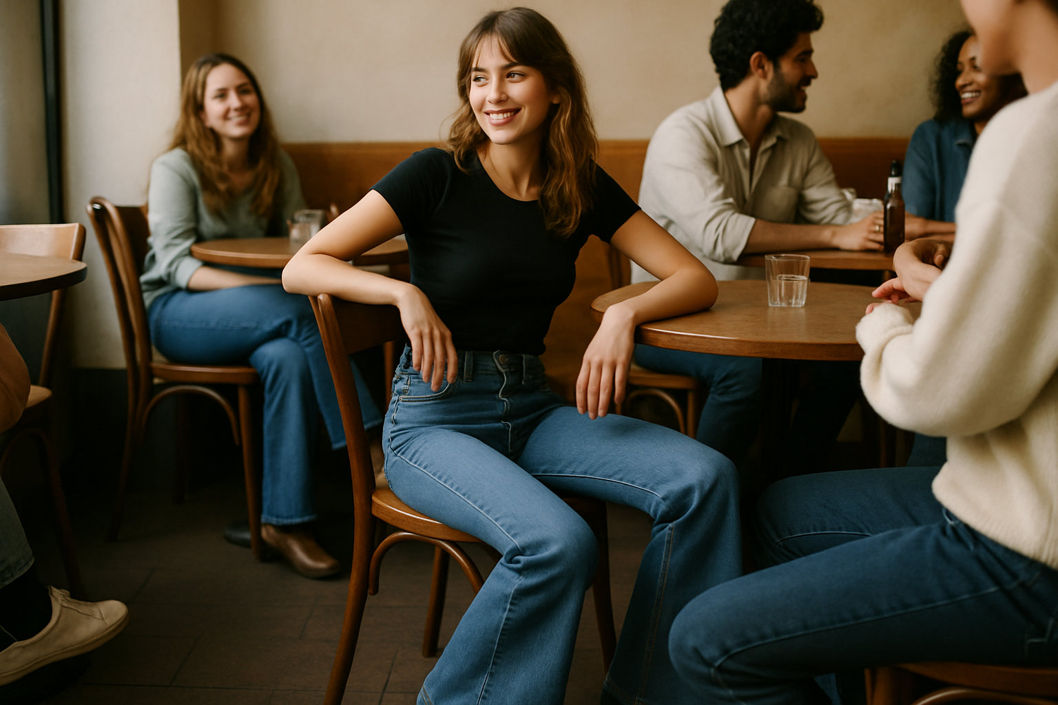 Low Waist Flare Jeans for Women