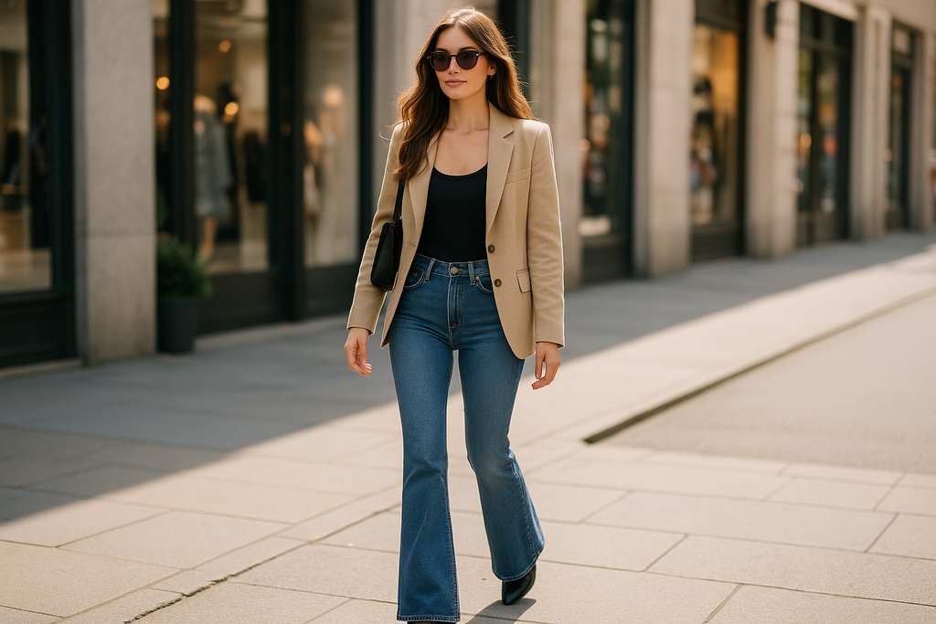 Low Waist Flare Jeans for Women