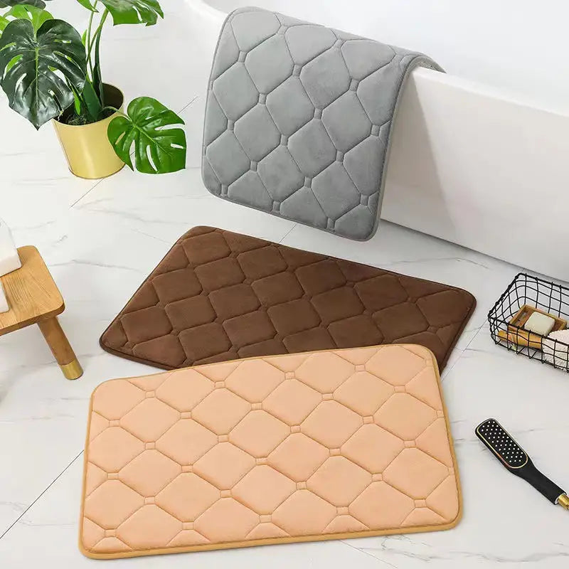 Memory Foam Bath Mat - Soft, Quick Dry Rug