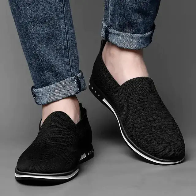 Breathable Mesh Casual Flat Canvas Shoes for Men